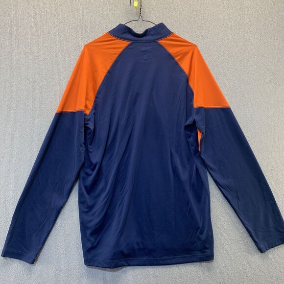 Denver Broncos 1/4 Zip Long Sleeve Pullover Shirt NFL Team Apparel Men's Large - Picture 3 of 8